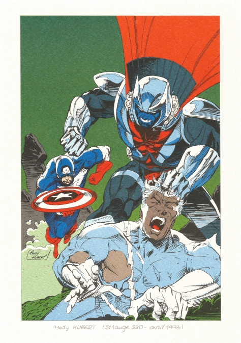 Strange 25th Anniversary portfolio: Captain America and Quicksilver